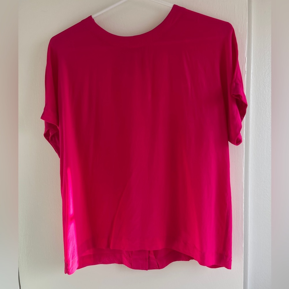 Vintage 100% silk pink blouse